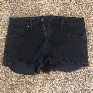 Black Jean Shorts
